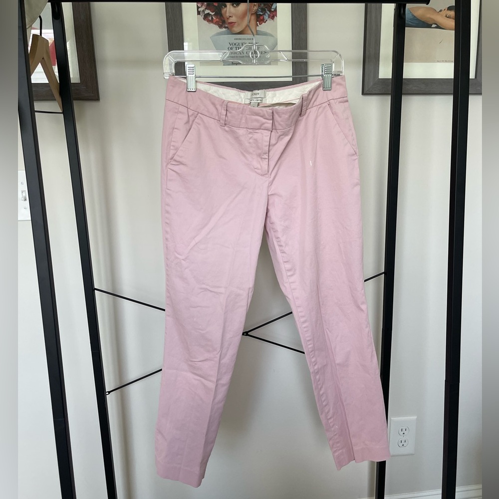 J Crew trouser ‘cafe capri’  in Pink